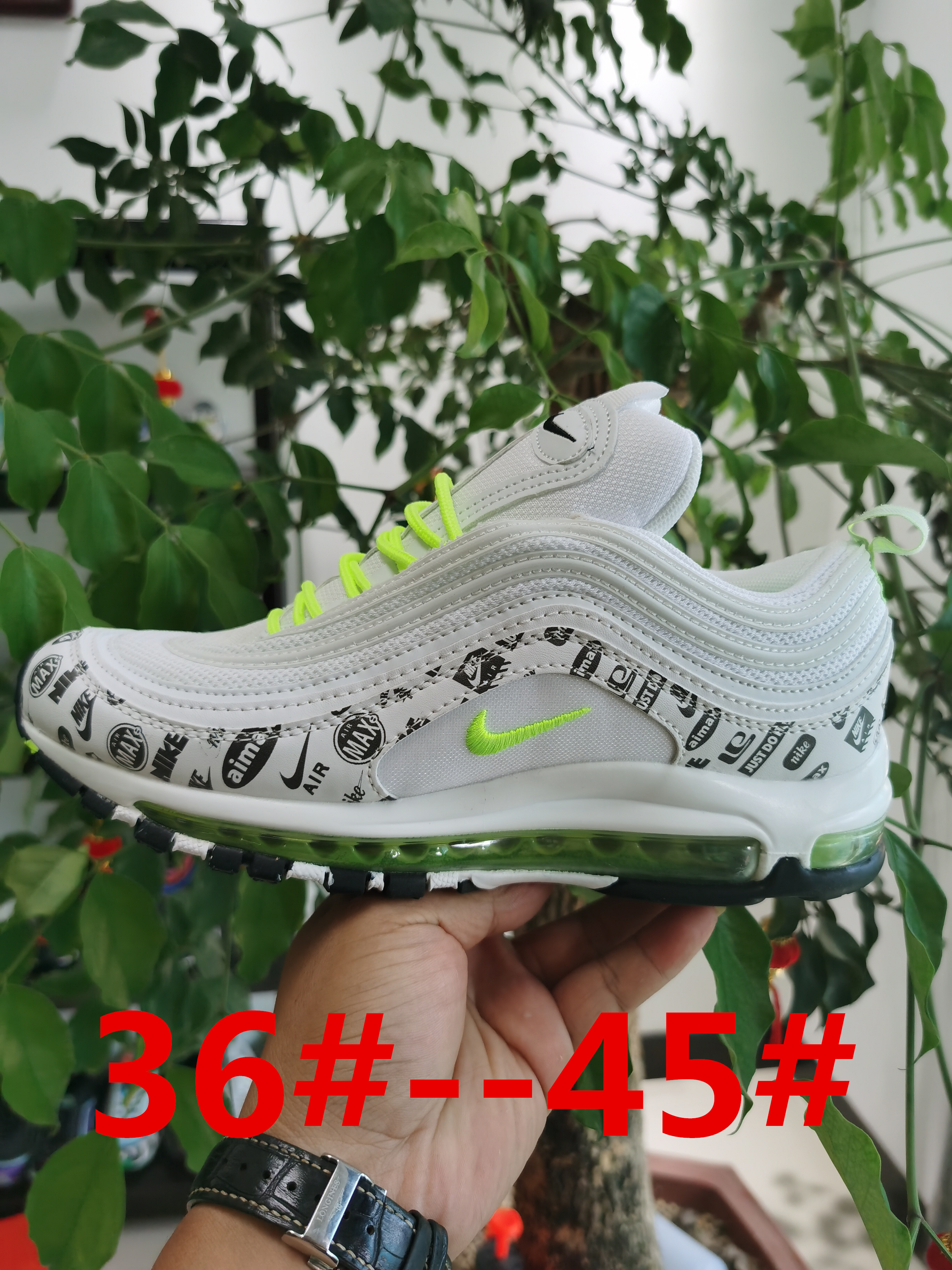 Nike Air VaporMax Plus White Cement Fluorscent Shoes